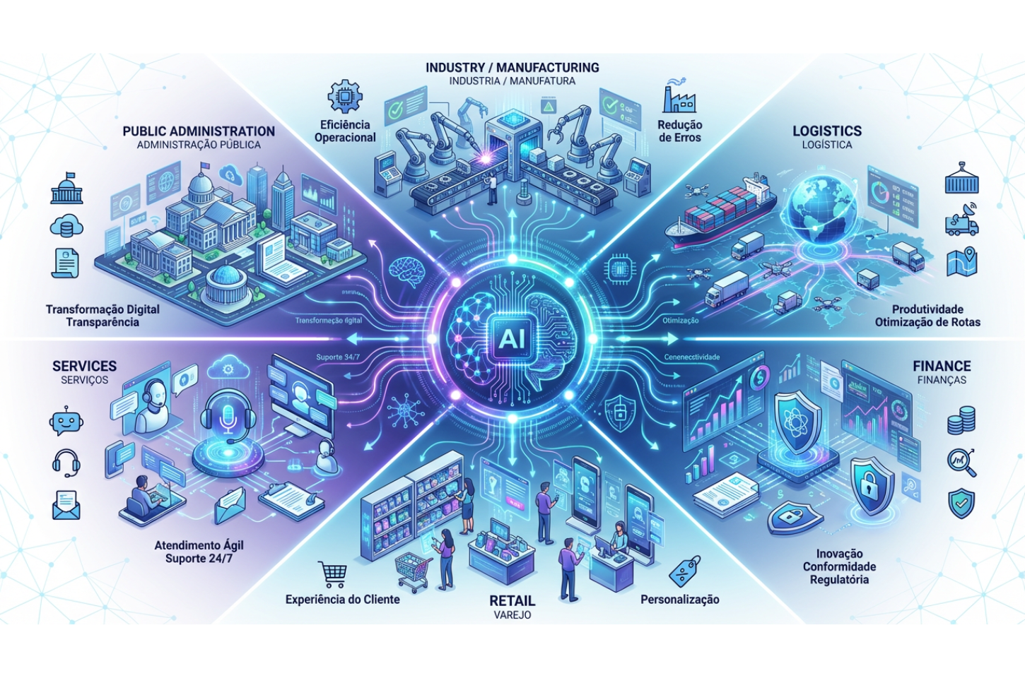 Automação com IA gera ganhos imediatos e transforma operações em setores estratégicos