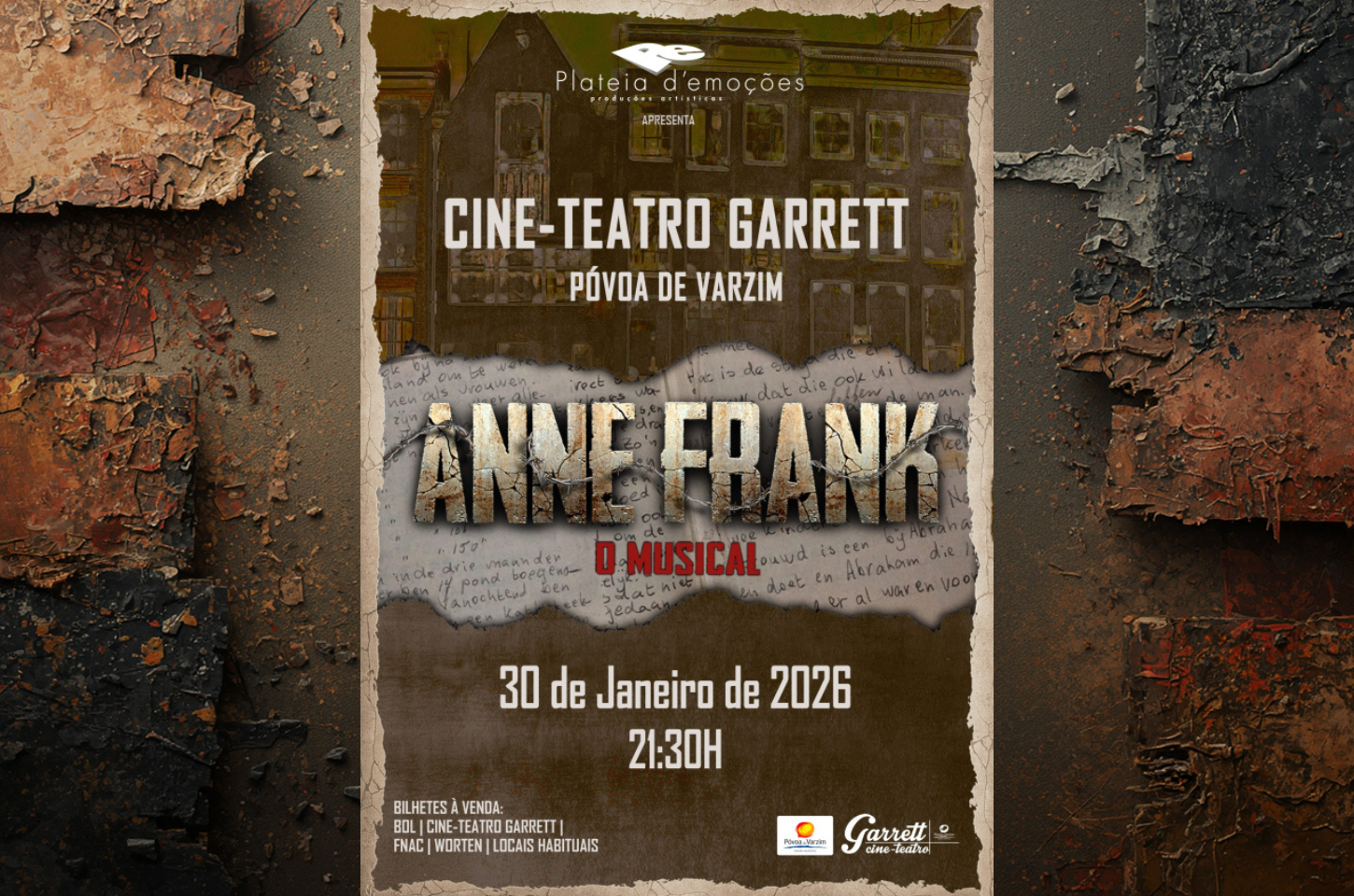 “Anne Frank – O Musical” chega ao Cine-Teatro Garrett
